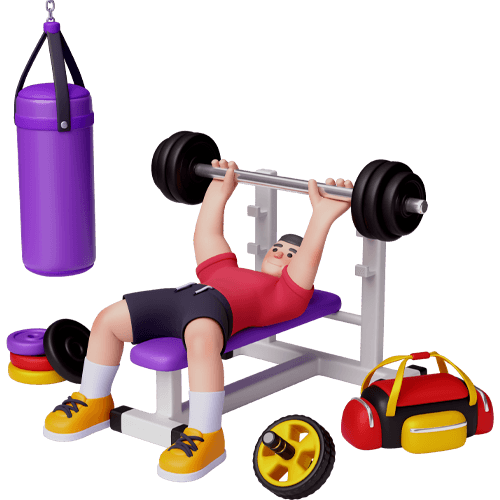 Fitness platform dashboard showing workout plans, progress tracking, and fitness analytics